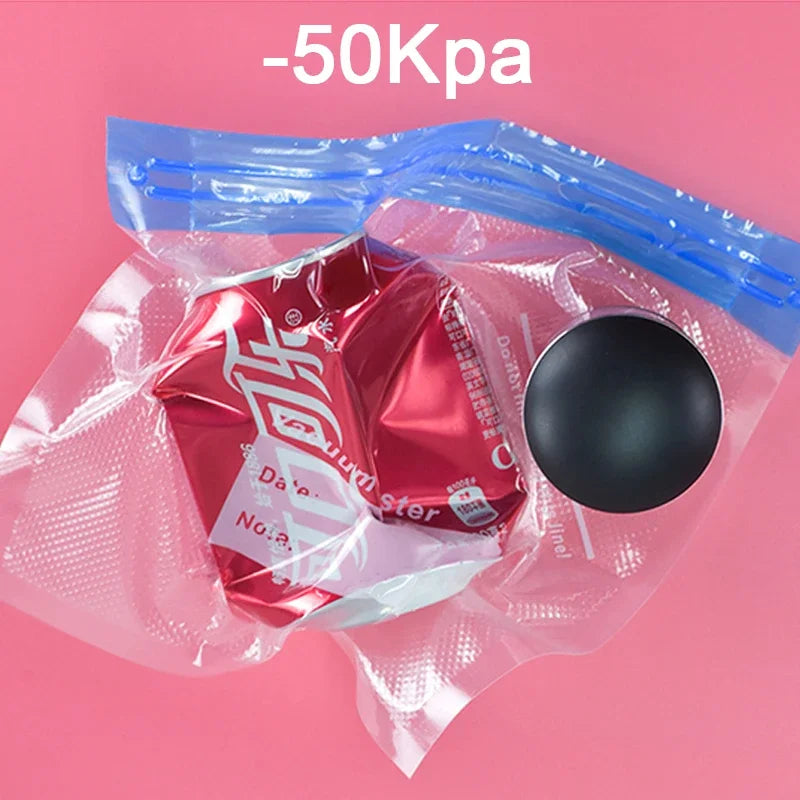 Saco De Armazenamento De Alimentos A Vácuo Reutilizável, Selador De Vácuo De Alimentos, Sous Vide Bags, USB Recarregável, Bomba de ar a vácuo portátil