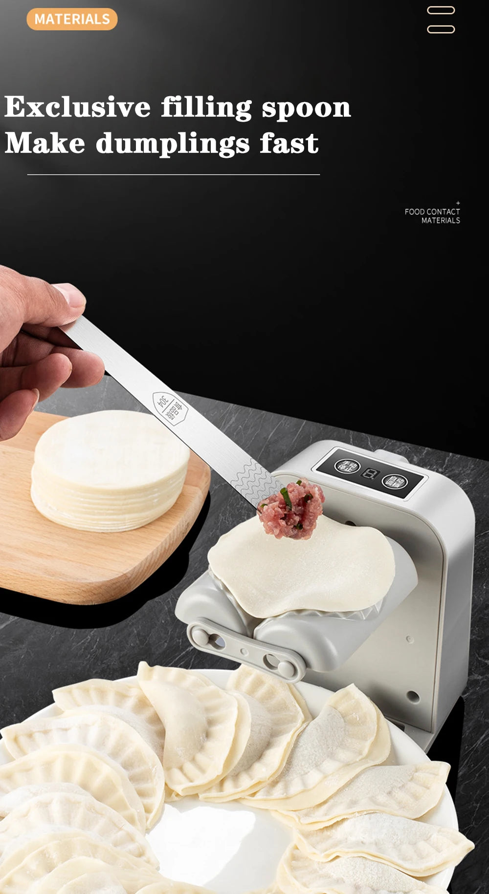 Máquina Automática Fabricante De Bolinho Elétrico, Molde De Bolinho, Pressionando A Pele, Empanadas, Ravioli, Acessórios De Cozinha